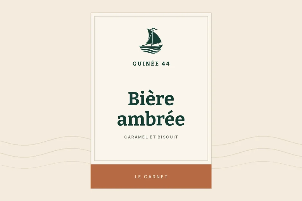 Illustration du guide Guinée 44 : la bière ambrée