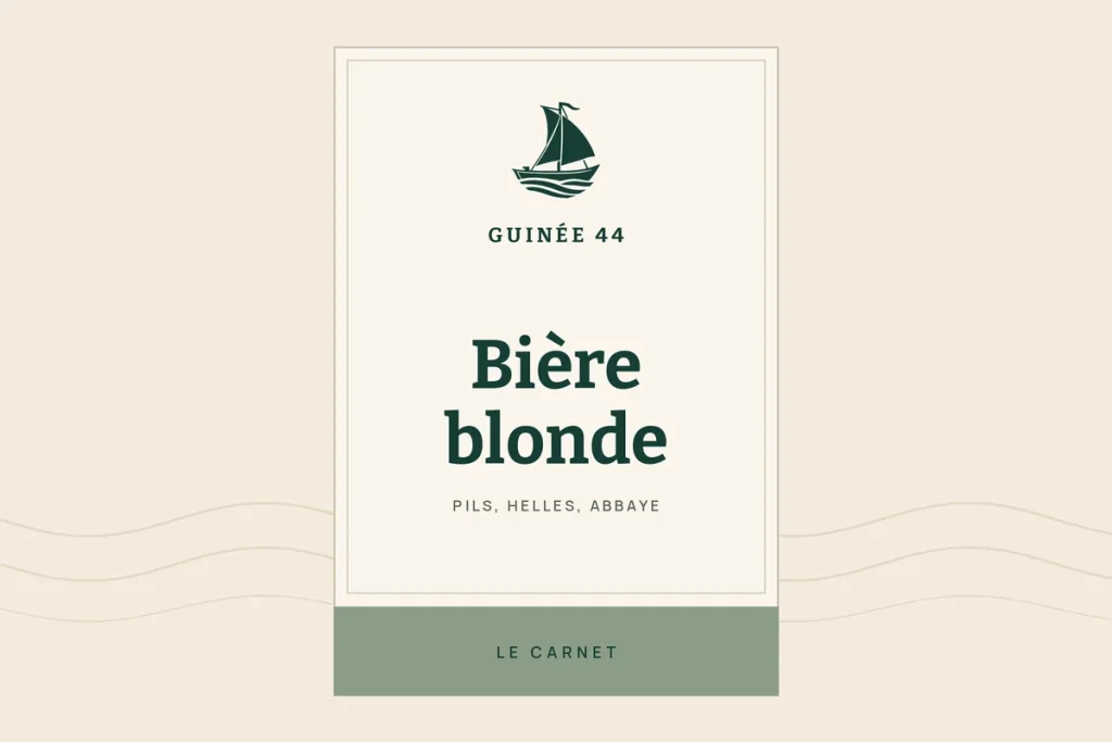 Illustration du guide Guinée 44 : la bière blonde