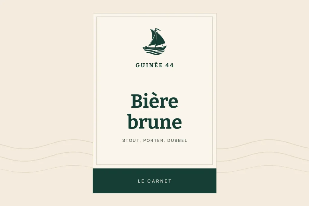 Illustration du guide Guinée 44 : la bière brune