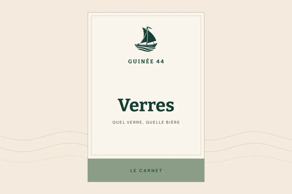 Illustration du guide Guinée 44 : les verres à bière